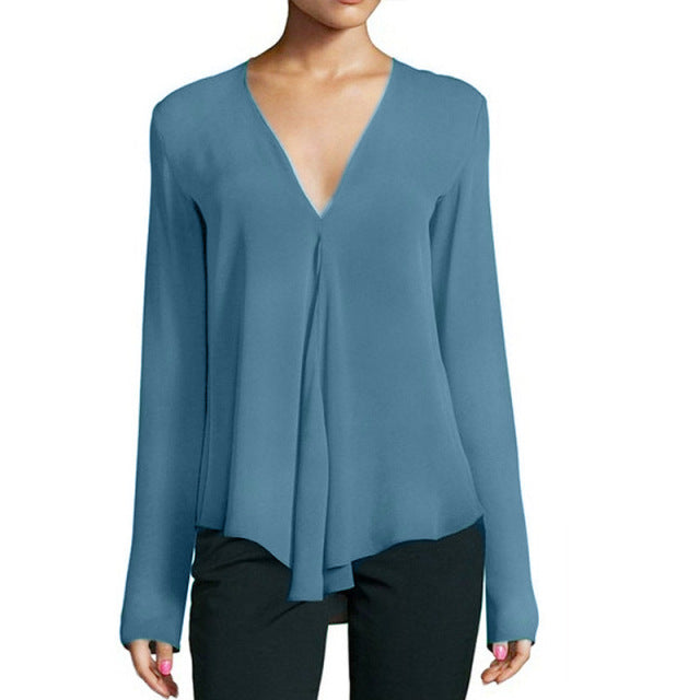 Women Long Sleeve Elegant Top