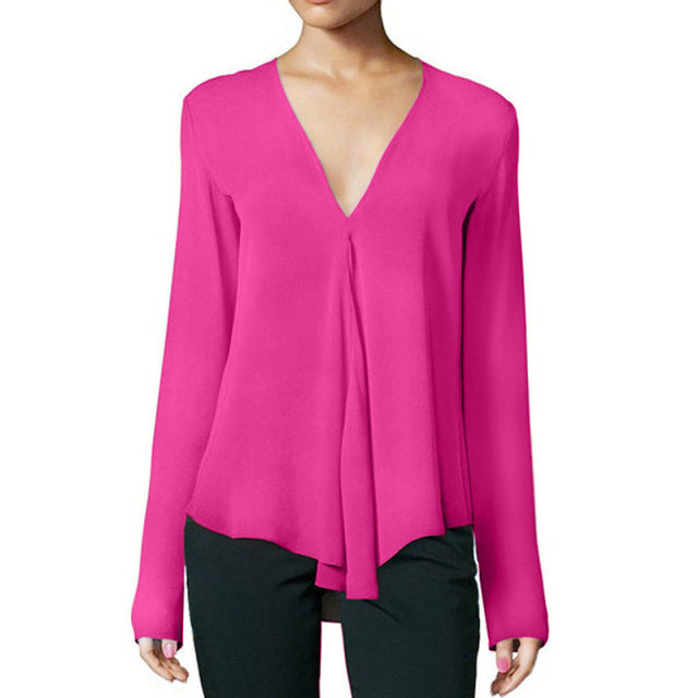 Women Long Sleeve Elegant Top