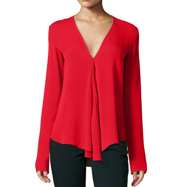 Women Long Sleeve Elegant Top