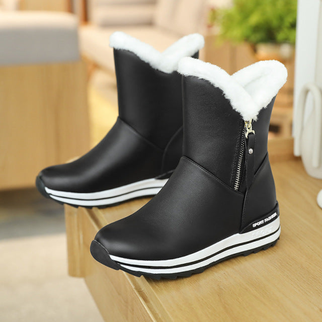 Women Ankle Boots Thick Snow