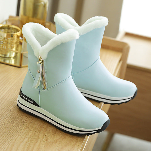 Women Ankle Boots Thick Snow