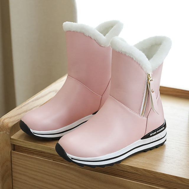 Women Ankle Boots Thick Snow