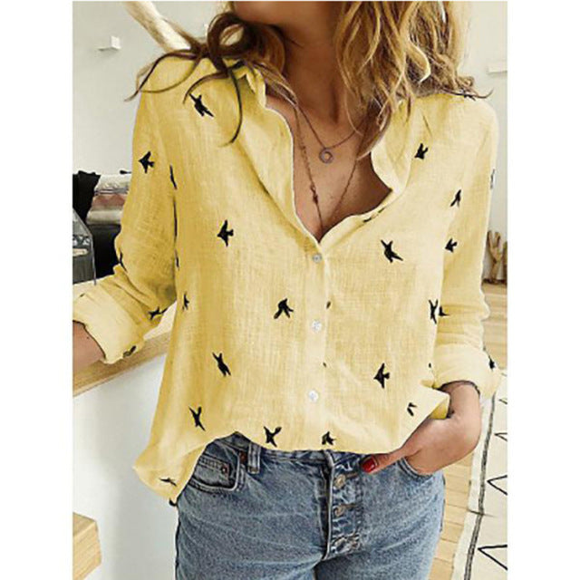 Leisure Shirts Button Lapel Top