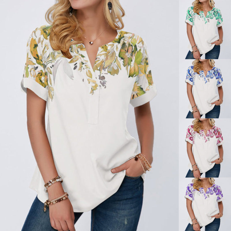 Women Summer Short Sleeve Top