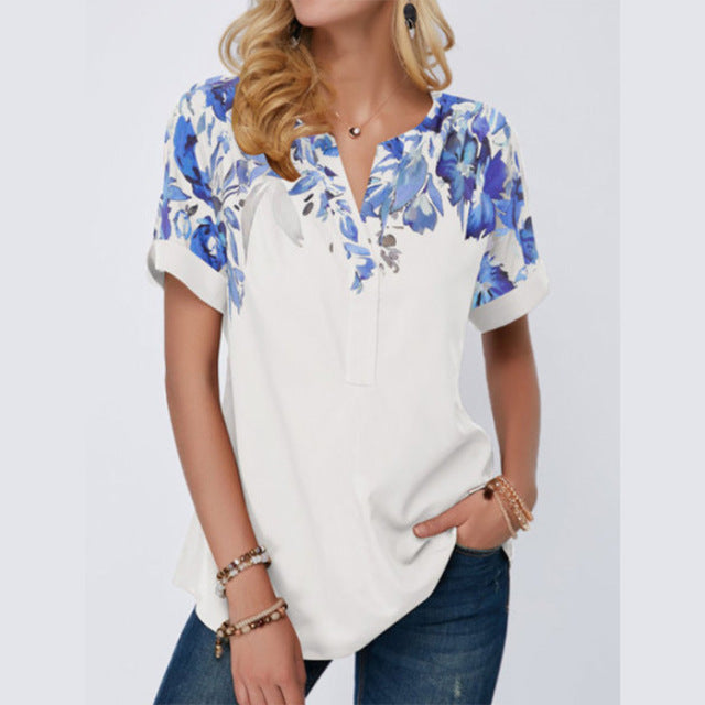 Women Summer Short Sleeve Top