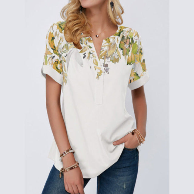 Women Summer Short Sleeve Top