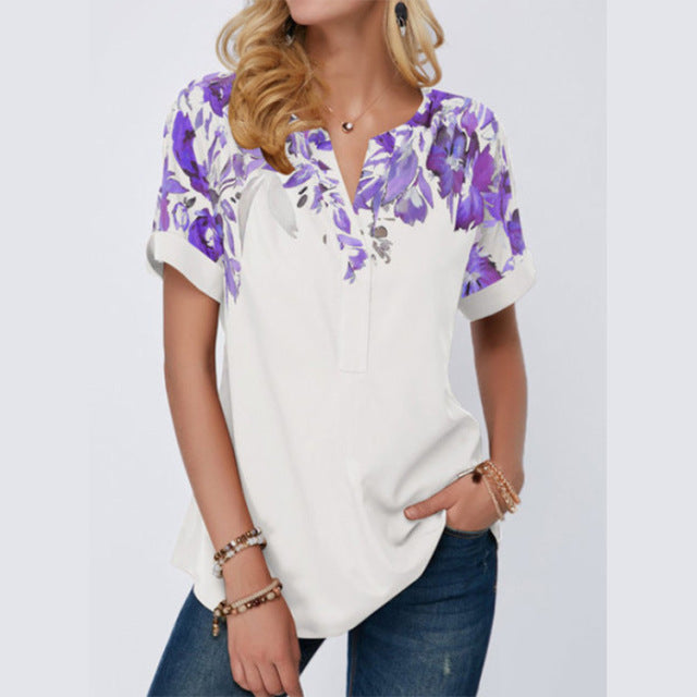 Women Summer Short Sleeve Top