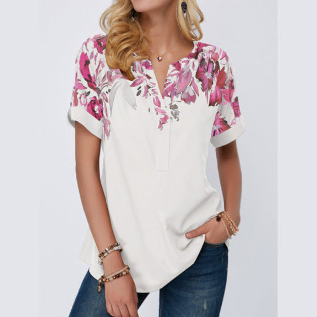 Women Summer Short Sleeve Top